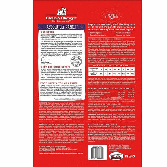 Purrfect Pet Kingdom High-Quality Stella & Chewy's Freeze Dried Dinner Patties Rabbit Dog Food For Kittens - Interactive pet supplies by Purrfect Pet Kingdom®