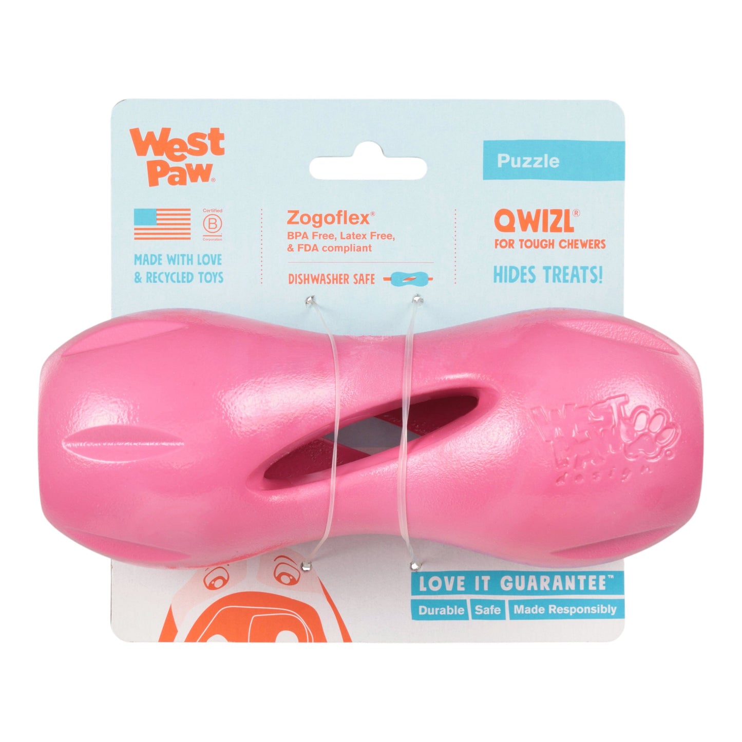Qwizl Geranium toy | Purrfect Pet Kingdom