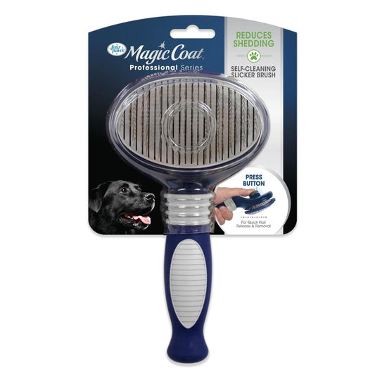 Four Paws Magic Coat Professional Series Self - Cleaning Slicker Brush - Pet Supplies - The Family Pet