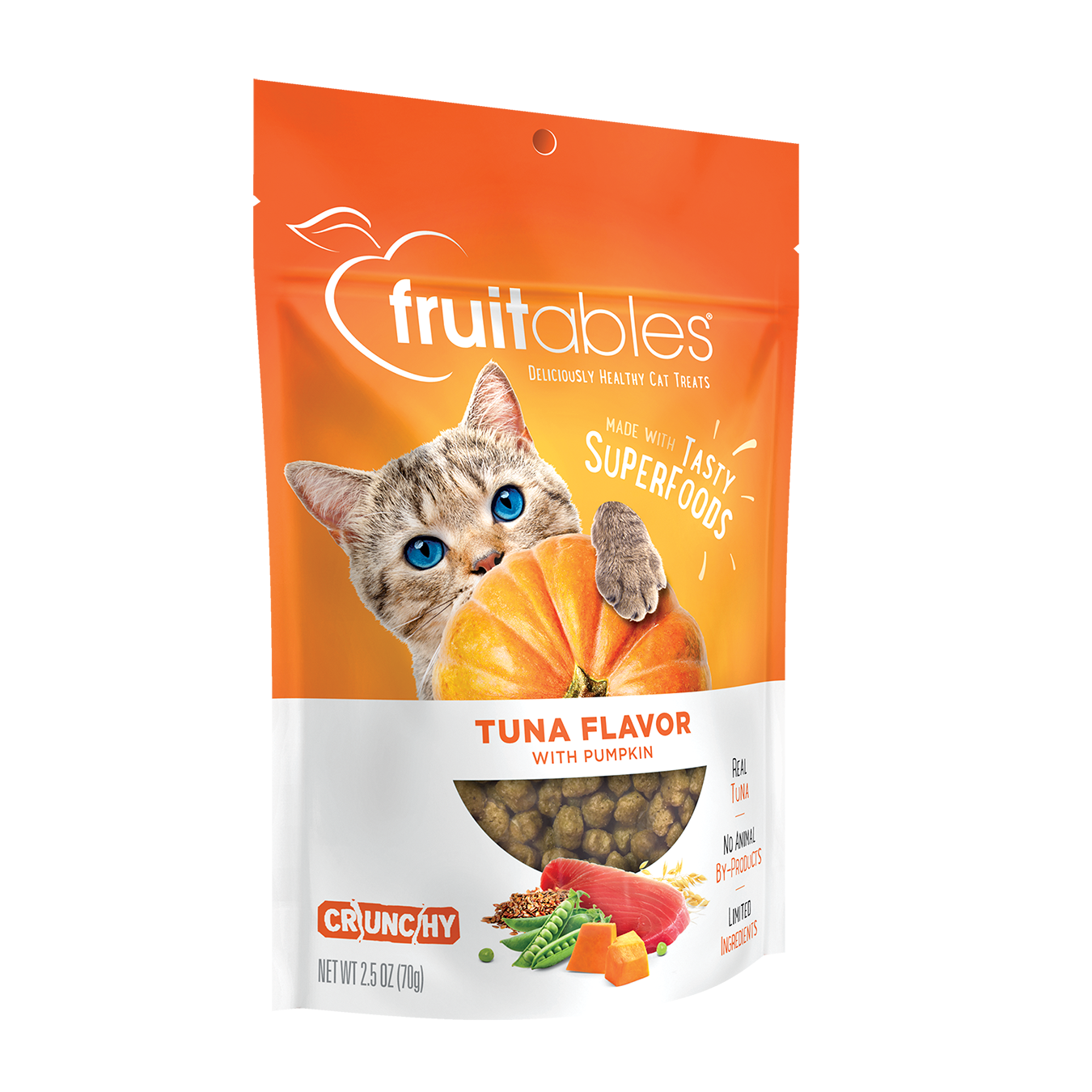 Purrfect Pet Kingdom Premium Fruitables Tuna Flavor with Pumpkin Cat Treats (2.5oz) For Kittens - Durable and stylish design for animals