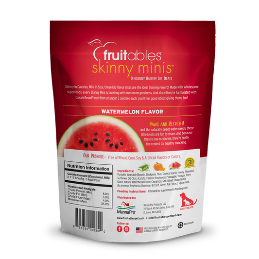 Fruitables Skinny Minis Watermelon Dog Treats (5oz)