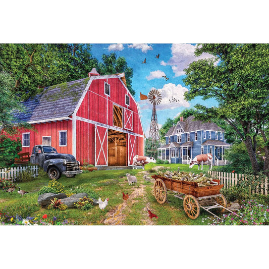 Family Farm 550 Piece Jigsaw Puzzle in Tin Eurographics