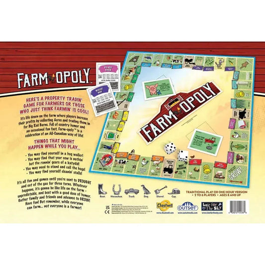 Farm-Opoly Board Game Outset