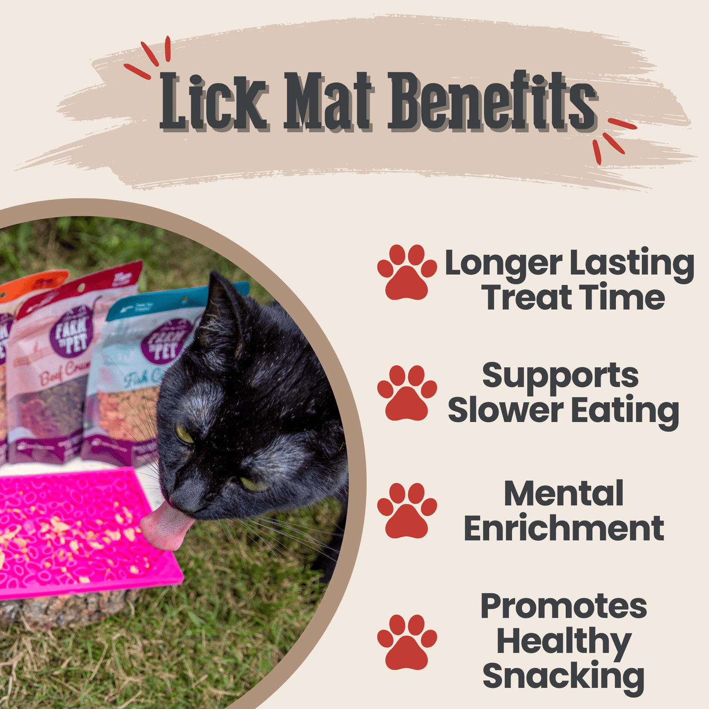Lick Mats For Cats Small Dogs Slow Feeder ๐