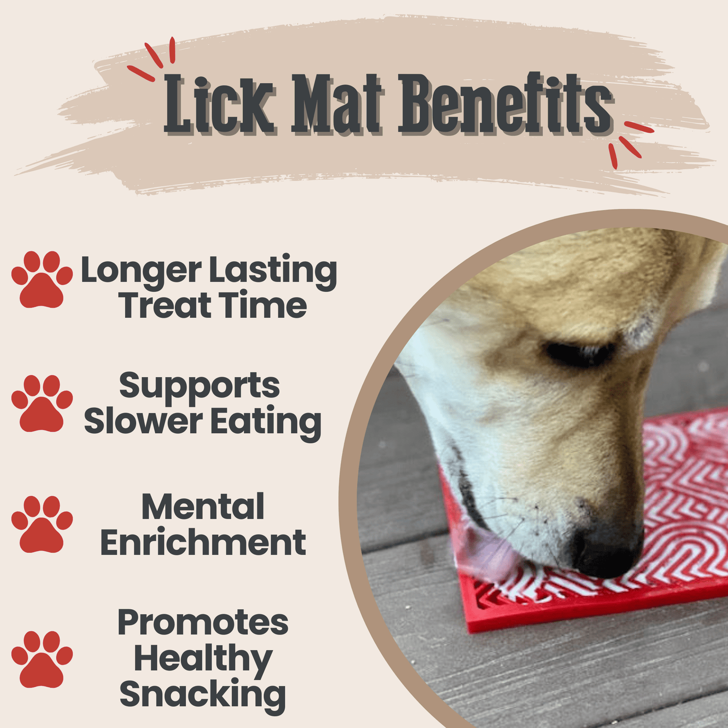 Lick Mats For Cats Small Dogs Slow Feeder ๐