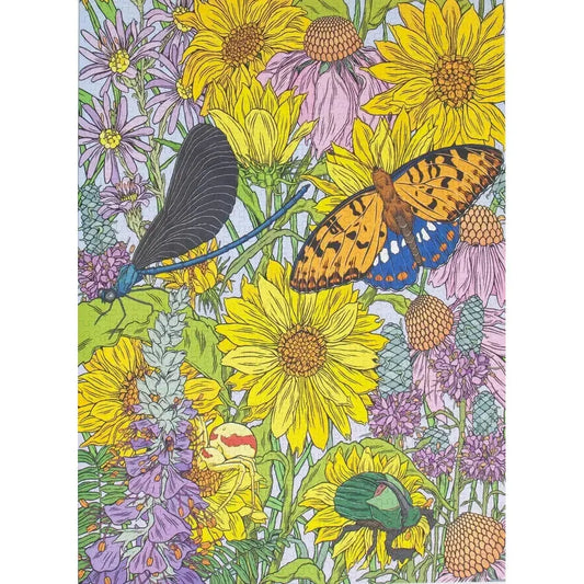 Fields & Flowers 1000 Piece Jigsaw Puzzle Birdie