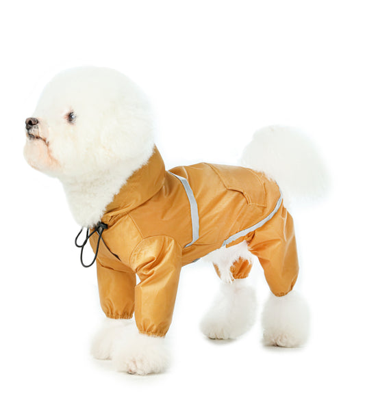 Ultralight Full covered hooded waterproof dog jacket -