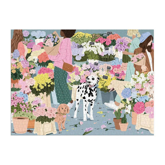 Flower Market 1000 Piece Jigsaw Puzzle Galison