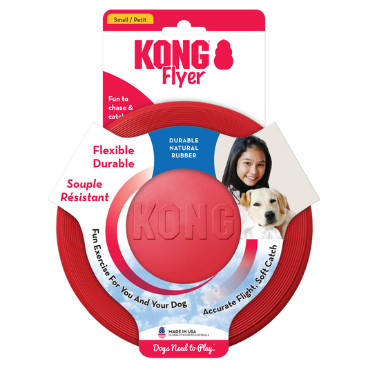 Kong Red Rubber Flyer - Dog Toy - The Family Pet