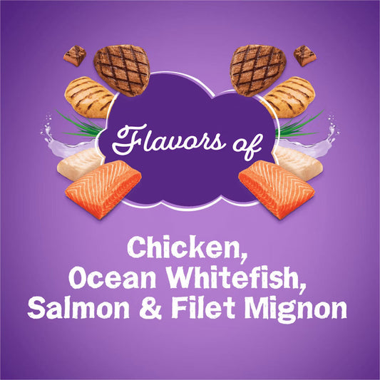 Friskies Surfin' & Turfin' Favorites With Flavors of Chicken, Ocean Whitefish, Salmon & Filet Mignon Dry Cat Food