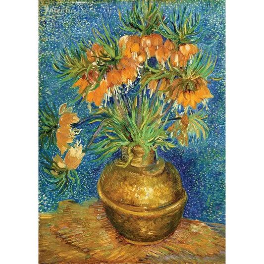 Fritillaries in a Copper Vase by Van Gogh 1000 Piece Jigsaw Puzzle Enjoy