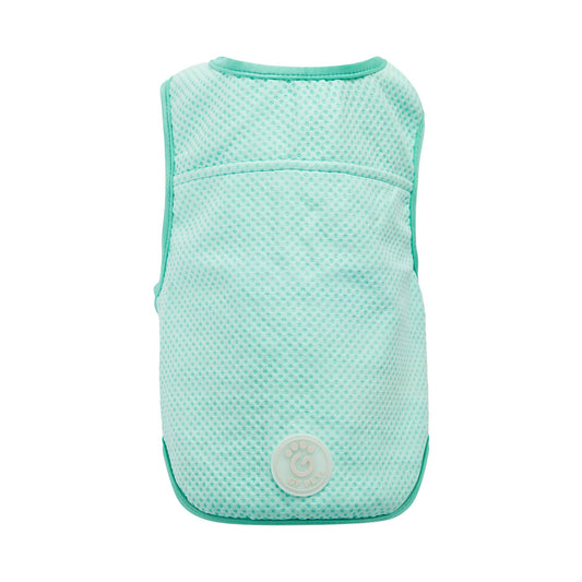 Elasto Fit Ice Vest Aqua Dog Apparel Premium Pet Supply - detail view