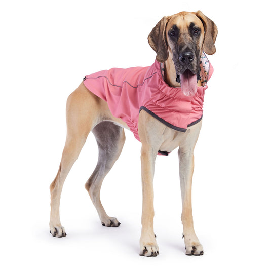 Reversible Elasto Fit Raincoat Pink Pink Dog Raincoats Pet - detail view