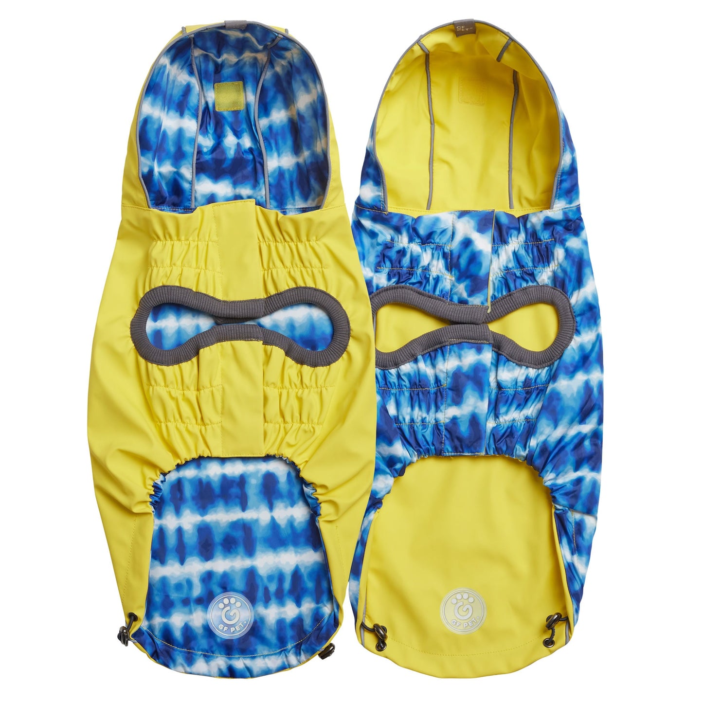 Reversible Elasto-Fit Raincoat - Yellow/Blue 🌧️