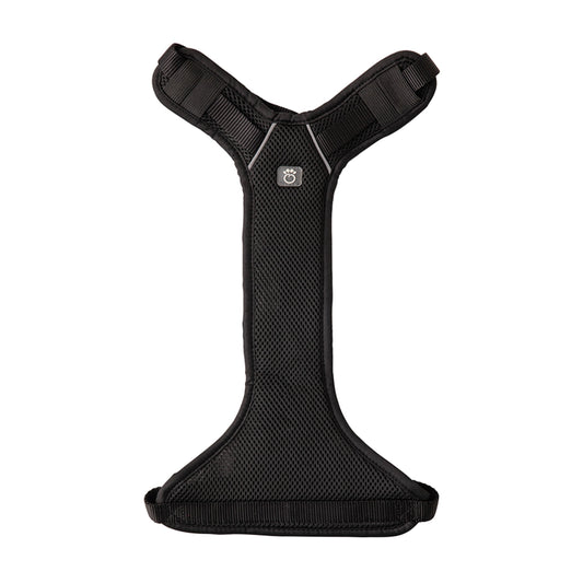 Dog Harness Travel Walking Vest Adjustable Black Comfort - detail view