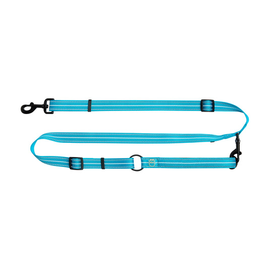 Purrfect Pet Kingdom Reflective Leash - EEZY-6 - Neon Blue (M/L) - Premium Dog Leashes