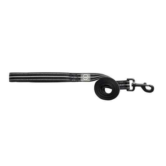 Reflective Leash Black Adjustable Dog Walking Gear Premium - detail view
