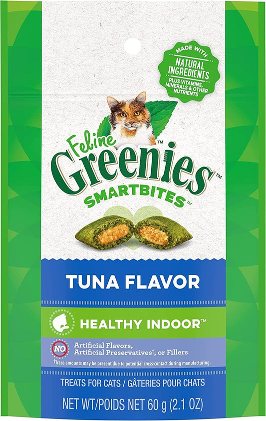 Greenies Smartbite Hairball Tuna Cat Treat - Greenies Cat Treats - The Family Pet