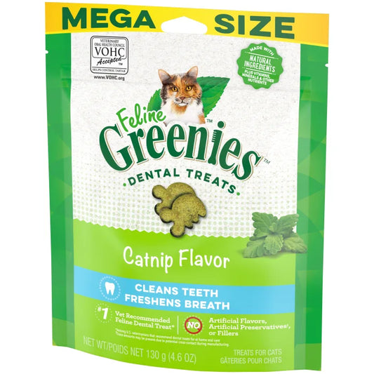 Greenies Feline Catnip Flavored Dental Treats, Mega