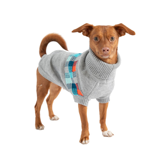 Winter Sailor Sweater Grey Mix Dog Apparel Premium Pet