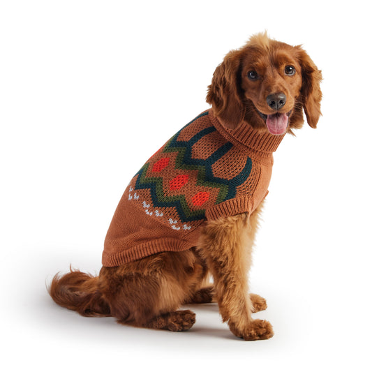 Heritage Sweater Hazel Dog Apparel Premium Pet Supply - detail view