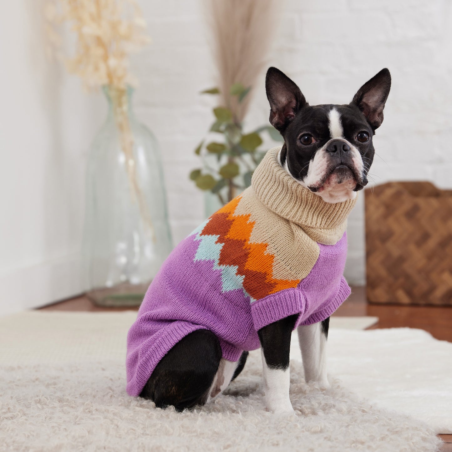 Fireside Sweater - Purple - GF Pet.us