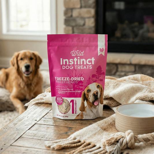 Freeze-Dried Turkey Hearts for Dogs