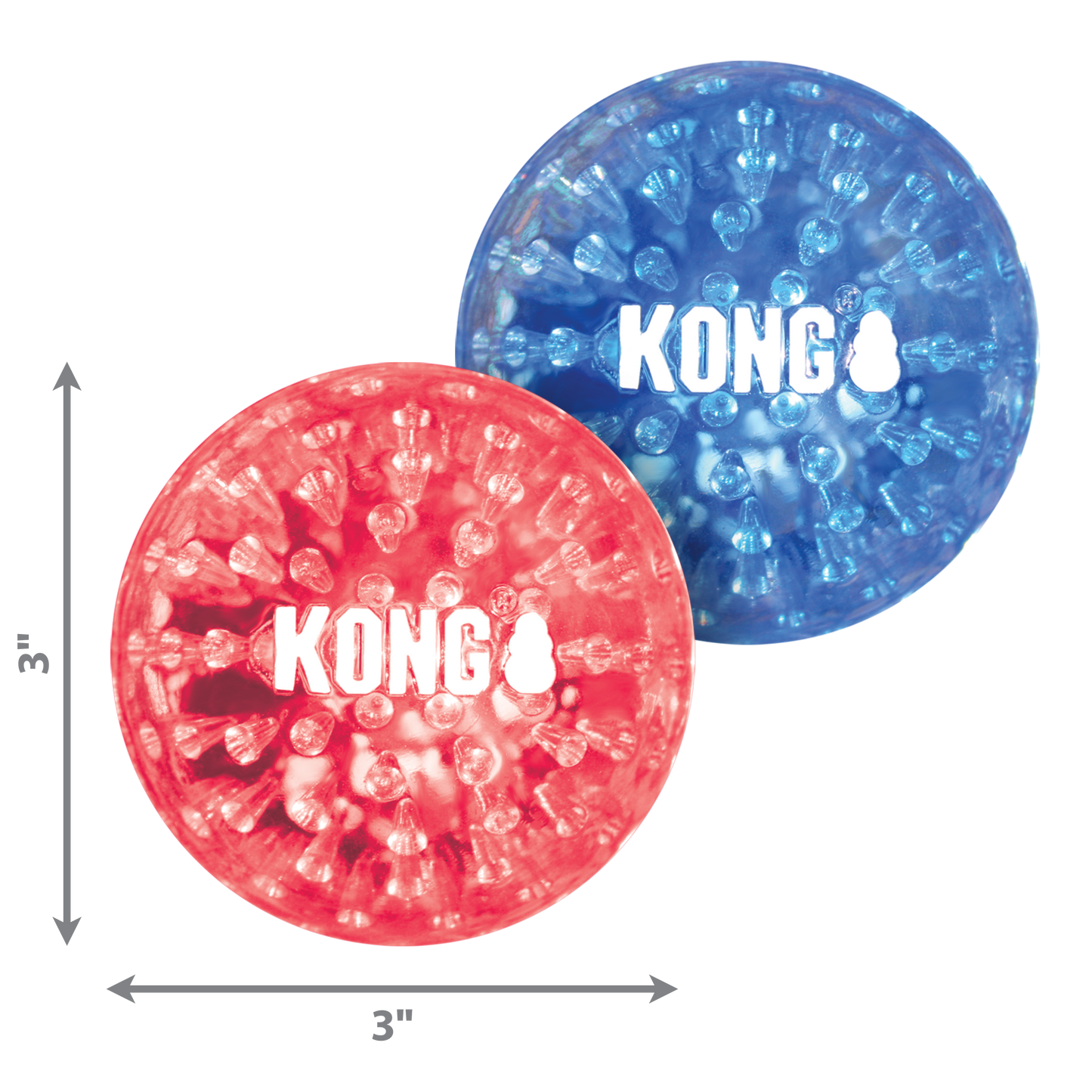 Kong Squeezz Geodz Large (2pk) - Kong Dog Toys - The Family Pet