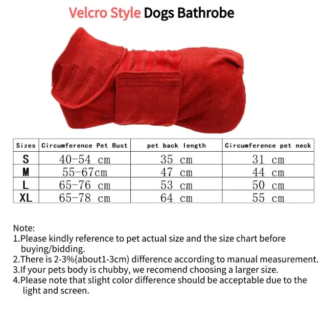 Super Absorbent Pet Bathrobe - Ameraeon