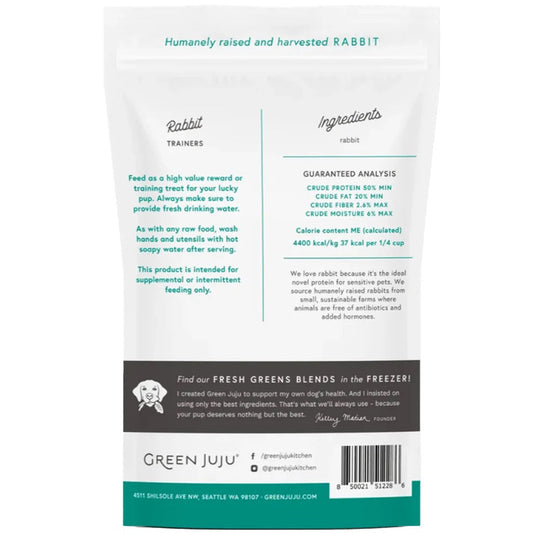 Green Juju Freeze Dried Rabbit Trainer Treats (2.5oz)