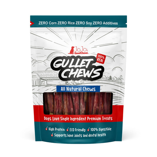 All-Natural Beef Gullet Stick Dog Treats โ Delicious & Nutritious, Healthy Chews โ 6 Inches (5-Pack) - Purrfect Pet Kingdom