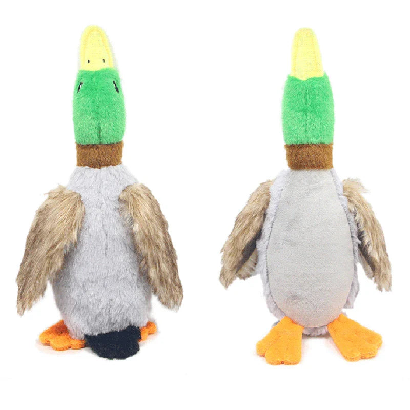 Plush Duck Dog Squeaky Toy ๐ฆ