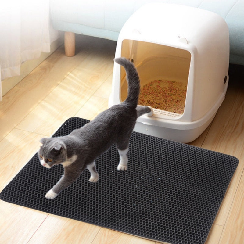 Cat Litter Mat Honeycomb Trapping Pad Large ✅