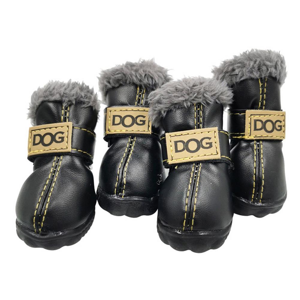 Dog Snow Boots Waterproof Fleece Lined Warm Winter 🥾