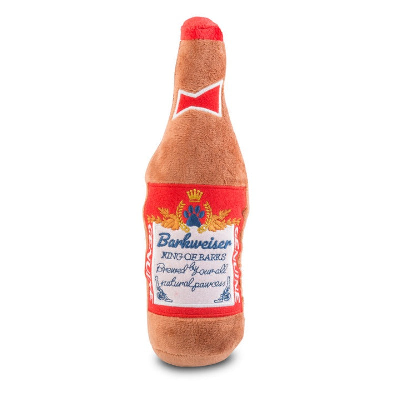 Barkweiser Bottle Plush Squeak Dog Toy