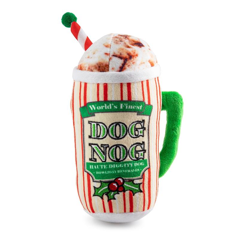 Holiday Dog Nog Plush Dog Toy