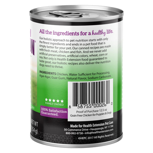 Health Extension Grain Free Chicken Dog Food - Wet Dog Food - The Family Pet