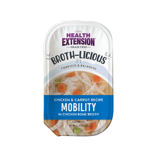 Broth-Licious Chicken & Carrots in Bone Broth- Mobility Recipe for Adult Dogs