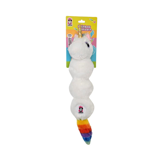 Colorful Unicorn Magical Creature Plush Dog Toy â with Squeaker & Crinkle Paper for Fun Play - Purrfect Pet Kingdom