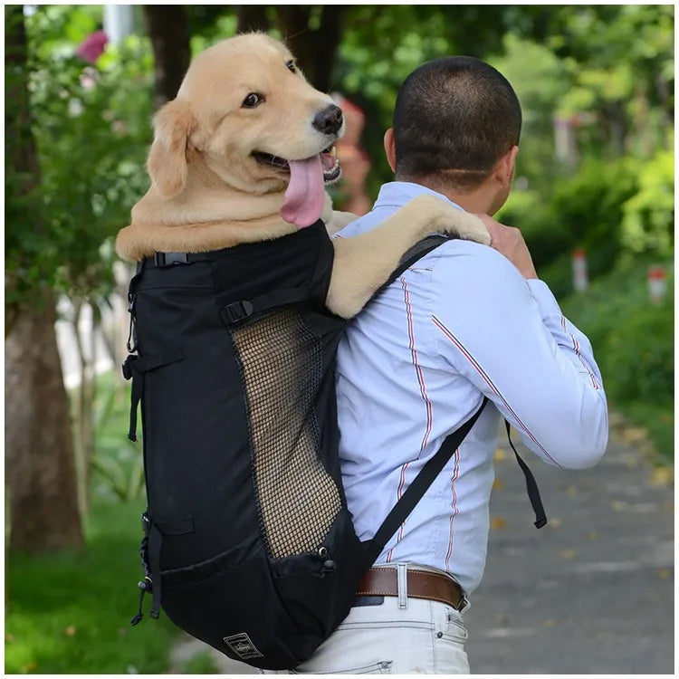 Hiking Pet Dog Carrier Travel Backpack Outdoor Ventilation Outdoor Sport Mesh - Pet carrier - THRIXINE