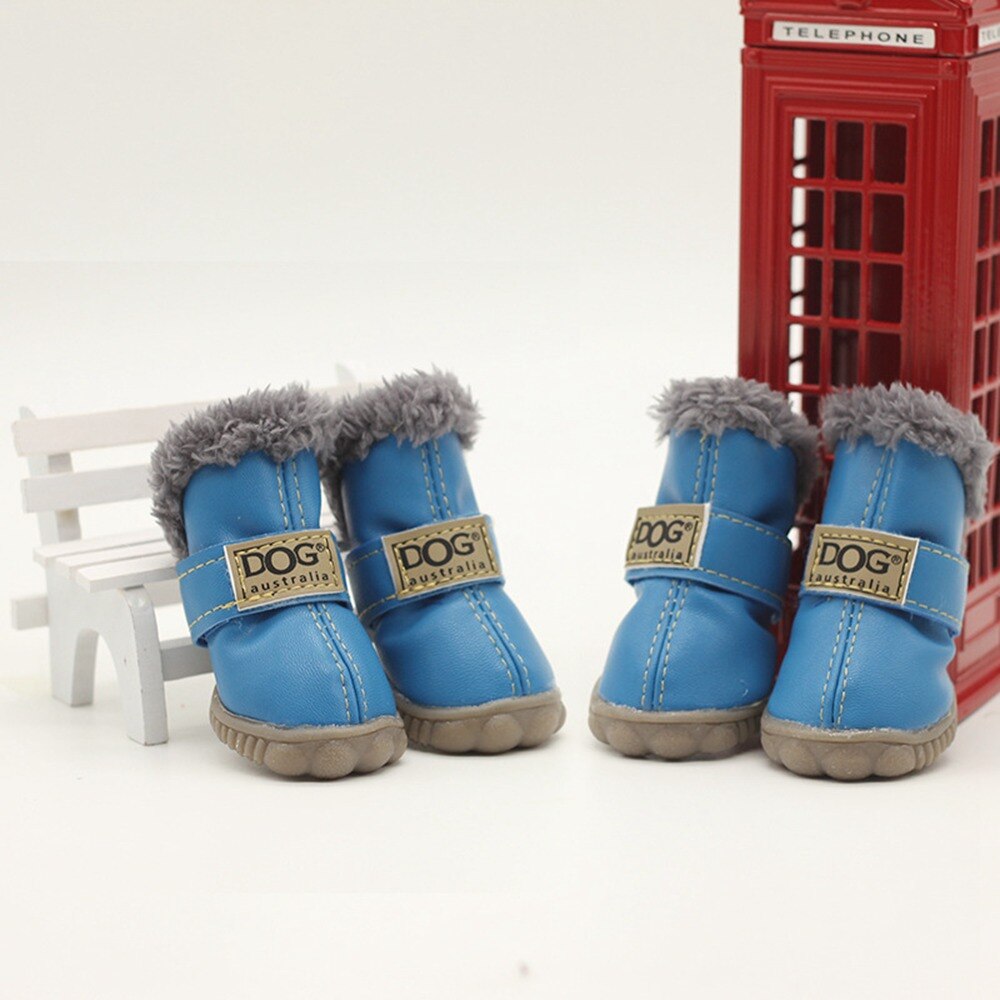Dog Snow Boots Waterproof Fleece Lined Warm Winter 🥾