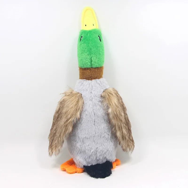 Plush Duck Dog Squeaky Toy ๐ฆ