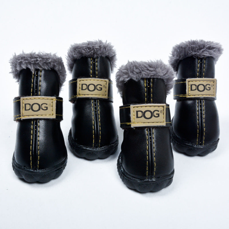 Dog Snow Boots Waterproof Fleece Lined Warm Winter 🥾