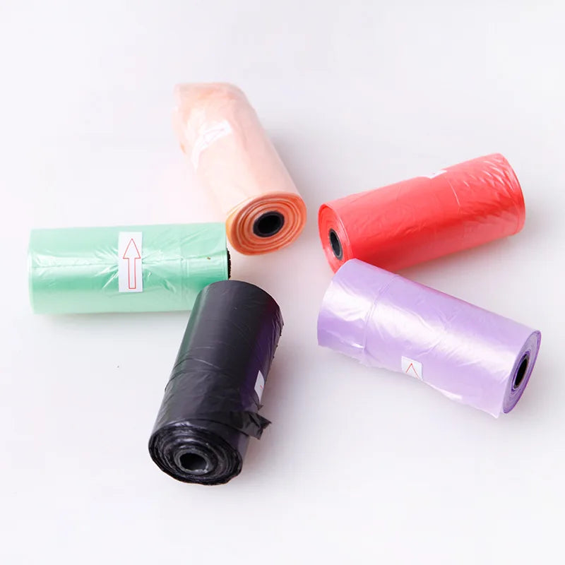 15 Bags Per Roll PE Dog Poop Bags Paw Print Pets Dogs Accessories for Dogs Cats Mascotas Products bolsas caca perro undefined - Purrfect Pet Kingdom