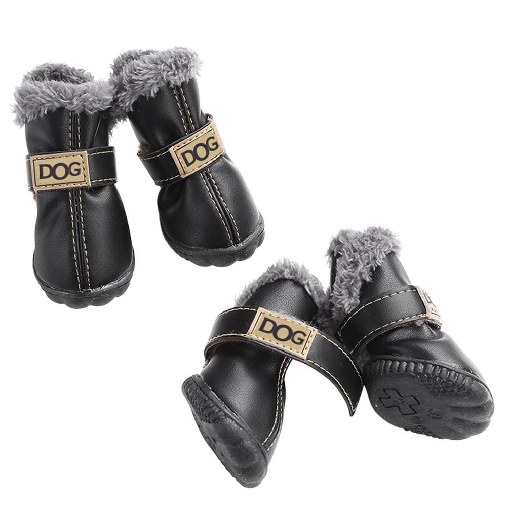 Dog Snow Boots Waterproof Fleece Lined Warm Winter 🥾
