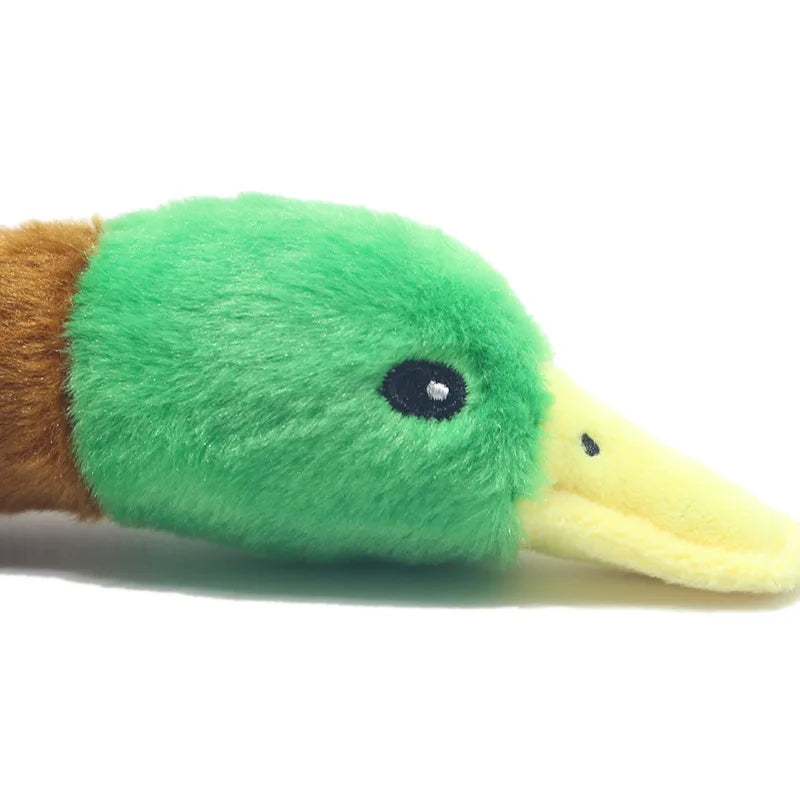 Cute Plush Duck Dog Squeaky Toy – Interactive Chew for Small &