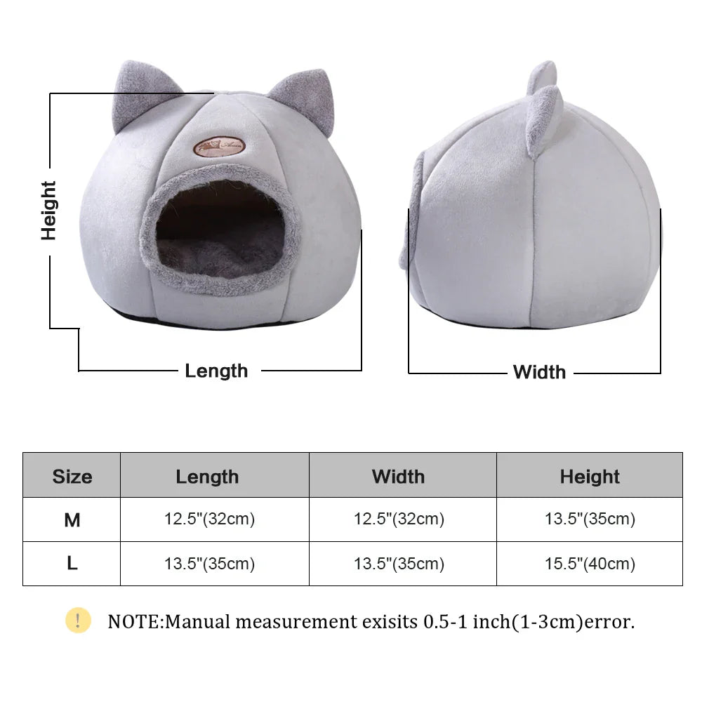 Cozy Cave Pet Bed - Ultimate Comfort Hideaway