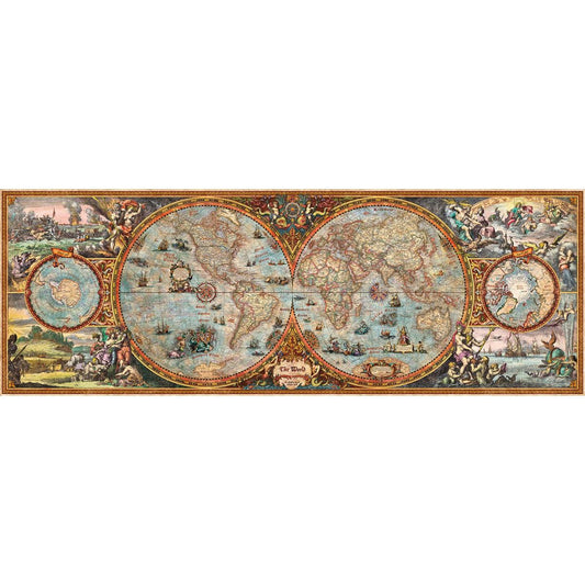 Hemisphere Map 6000 Piece Panoramic Jigsaw Puzzle Heye