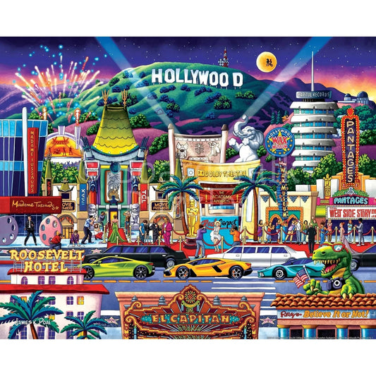 Hollywood Blvd 1000 Piece Jigsaw Puzzle Boardwalk