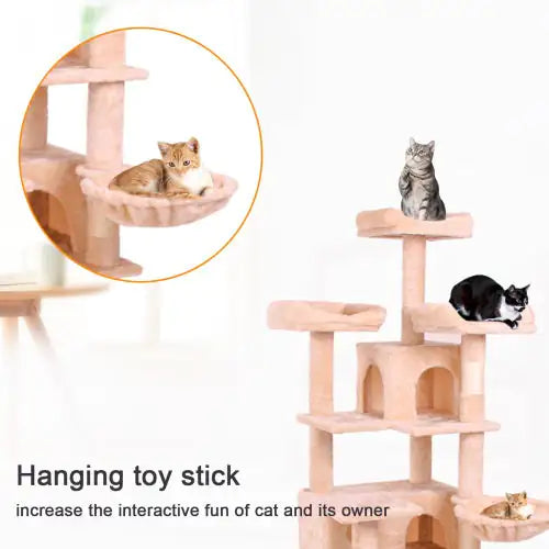 Kitty Cloud Tower - Soft Plush Cat Climber - Ameraeon